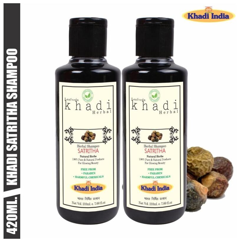 

Leafveda Khadi Satritha Herbal Shampoo 210 ml (Pack of 2)