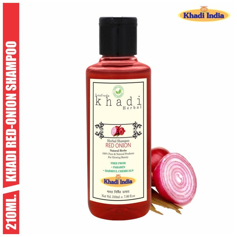 

Leafveda Khadi Red Onion Herbal Shampoo 210 ml ( Pack of 1 )
