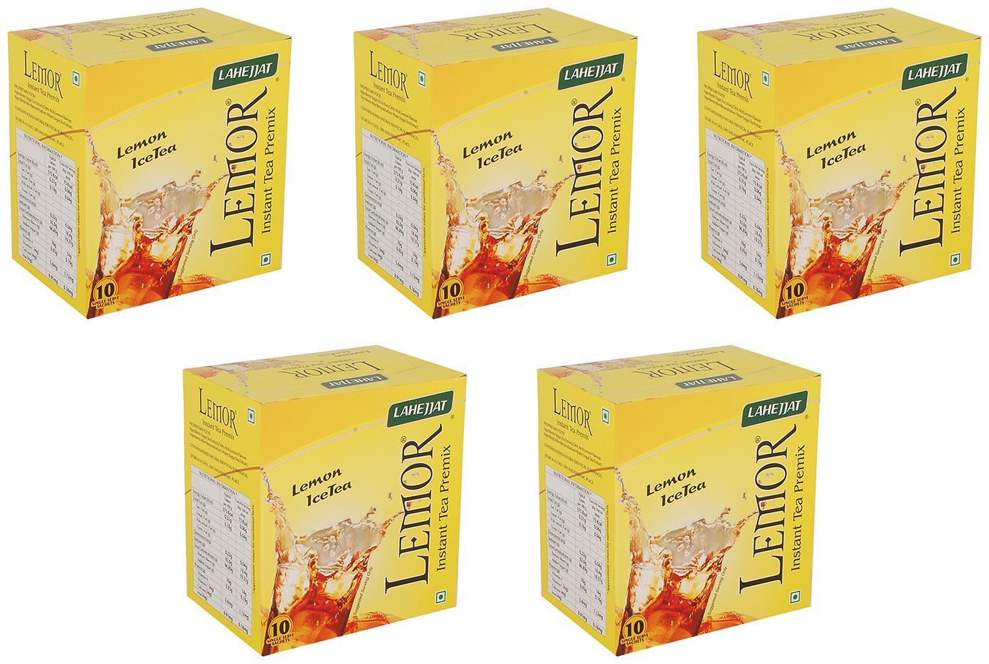 

Lemon Flavored Instant Ice Tea (5 Pack of 10 Sachets)By Lemor