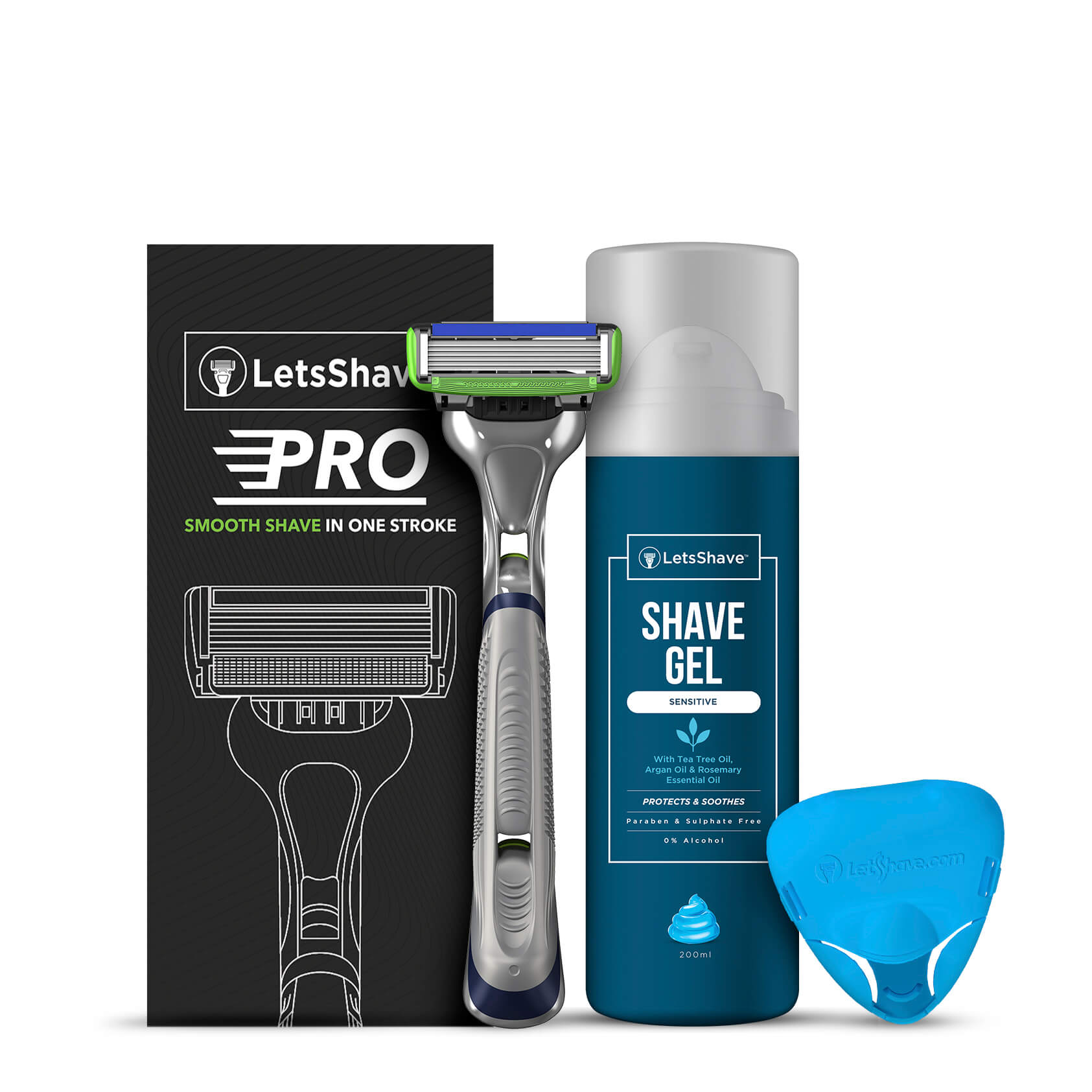 

LetsShave Pro 6 Sensitive Manual Shaving Razor for Men for Sensitive Skin Trial Kit