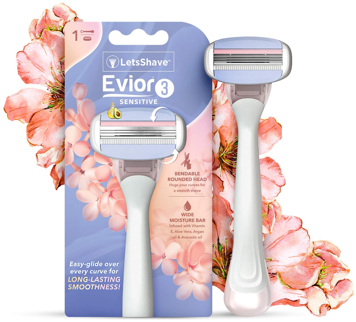 

LetsShave Evior 3 Sensitive Razor for Women