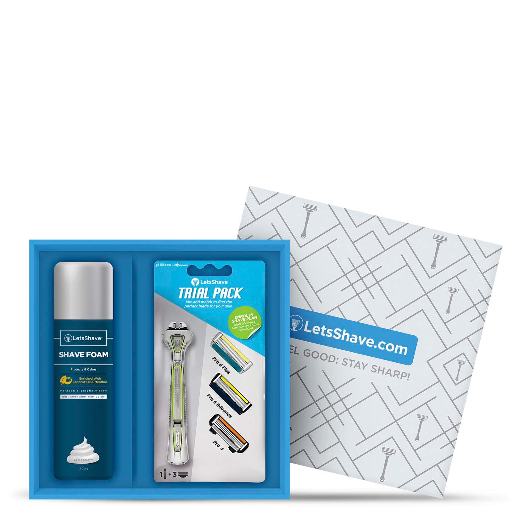 

LetsShave Executive Trial Shaving Kit ( Green )