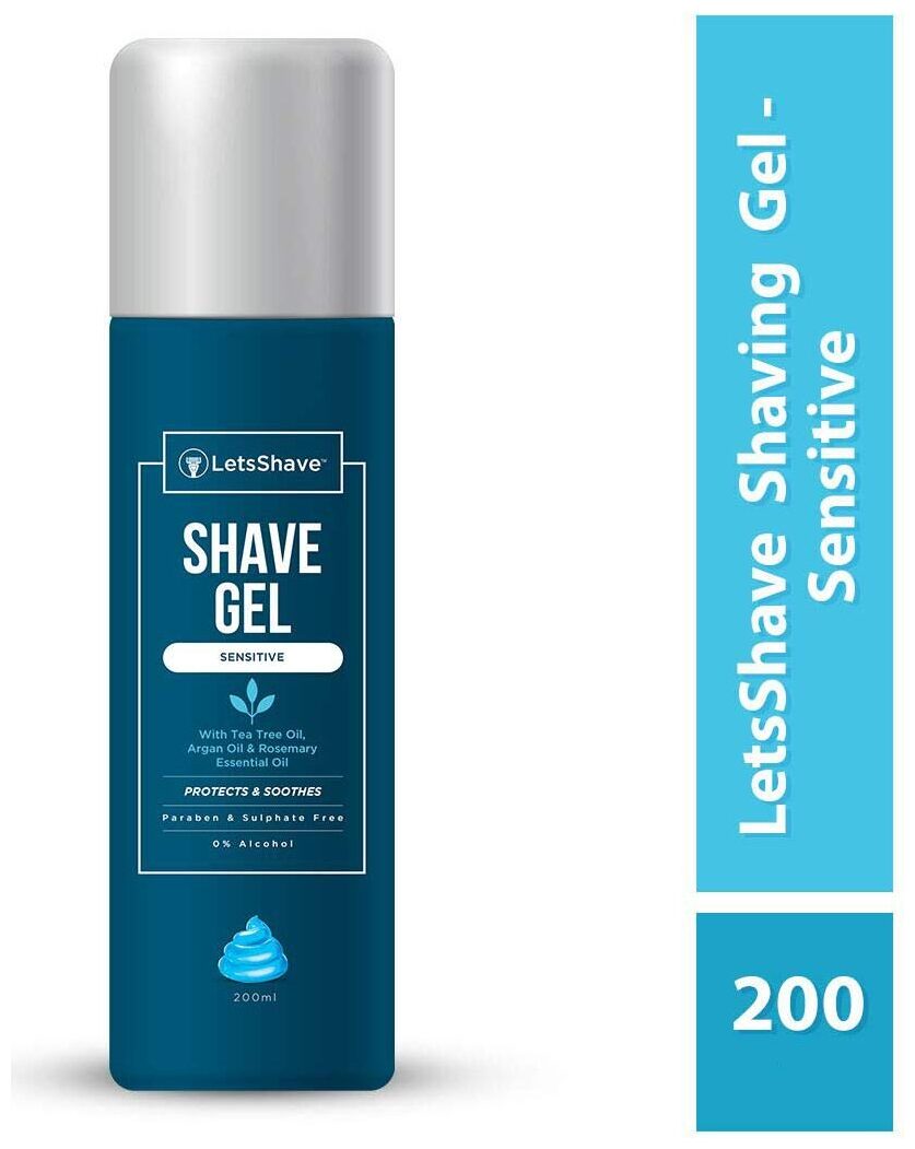 

LetsShave Sensitive Shave gel for Men -200 ml
