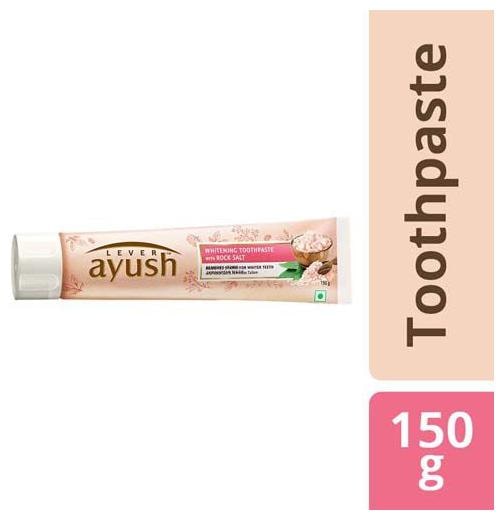 

Lever Ayush Toothpaste Whitening Rock Salt 150 g