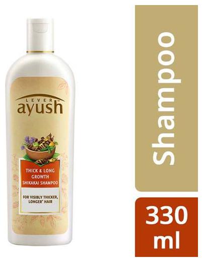 

Lever Ayush Shampoo - Long Strong Shikakai 330 ml