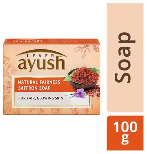 

Lever Ayush Soap - Natural Fairness Saffron 100 g
