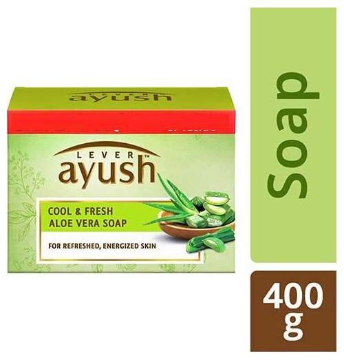 

Lever Ayush Soap - Aloe Vera Cool Fresh 400 g