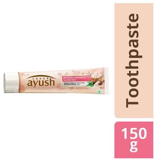 

Lever Ayush Toothpaste Whitening Rock Salt 150 g