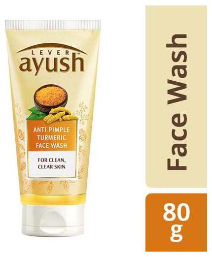 

Lever Ayush Face Wash - Anti Pimple Turmeric 80 g