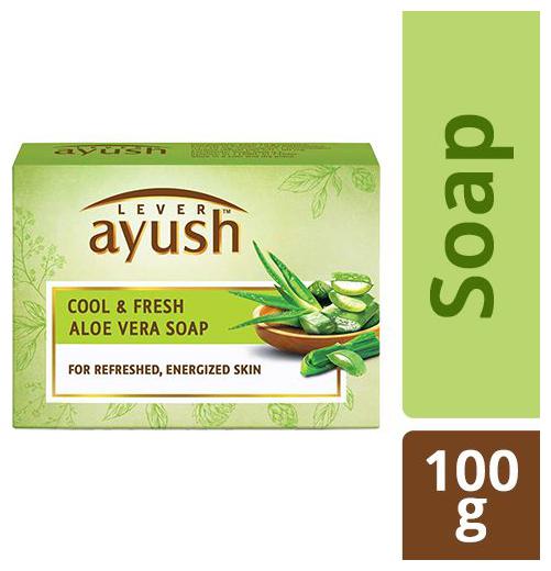 

Lever Ayush Soap - Aloe Vera Cool Fresh 100 g