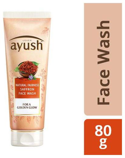 

Lever Ayush Face Wash - Natural Fairness Saffron 80 g