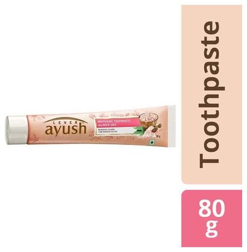 

Lever Ayush Toothpaste Whitening Rock Salt 80 g