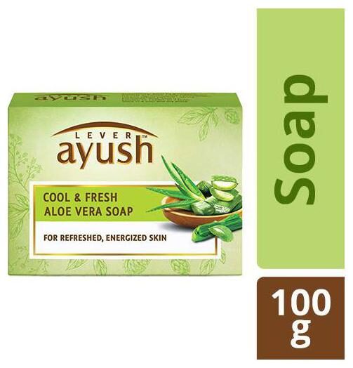 

Lever Ayush Soap - Aloe Vera Cool Fresh 100 g
