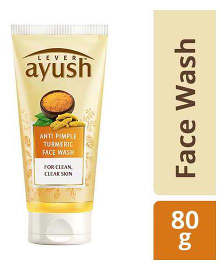 

Lever Ayush Face Wash - Anti Pimple Turmeric 80 g