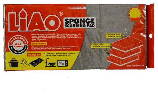 

Liao Sponge Scrubber - Kitchen Double Sided 2 pcs