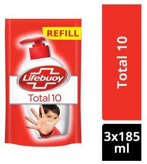 

Lifebuoy Handwash - Total 10 Activ Natural Germ Protection 185 ml