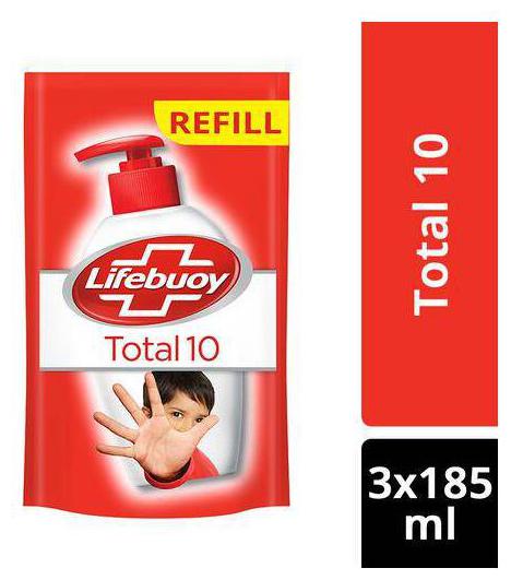 

Lifebuoy Handwash - Total 10 Activ Natural Germ Protection 185 ml