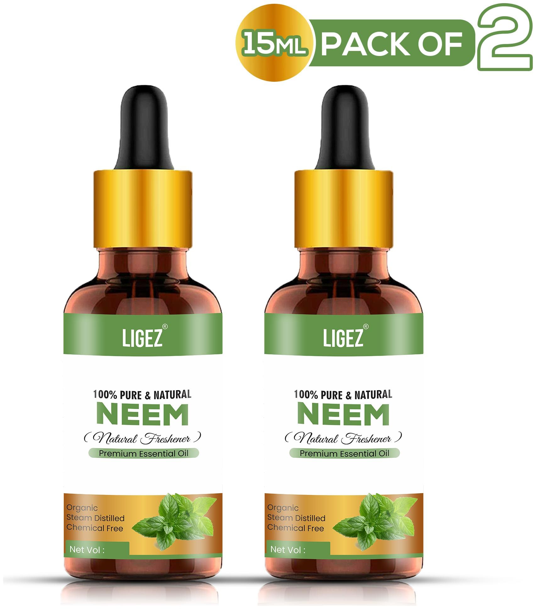 

Ligez Cold Pressed Neem Oil Hair Oil (15ml)-(Pack of 2)