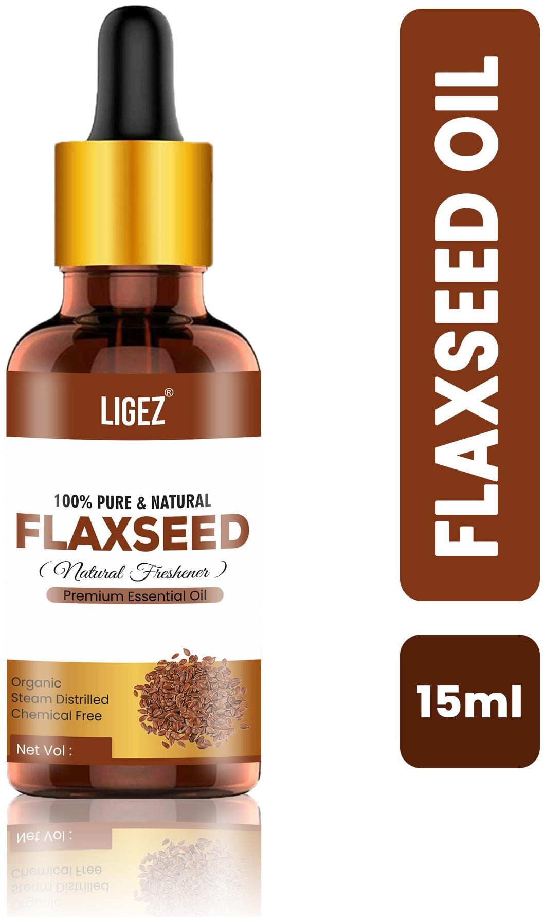 

Ligez Flaxseed Oil - 100 Pure and Natural Cold Pressed Hair and skin (Pack Of 1) 15 ml (Pack Of 1)