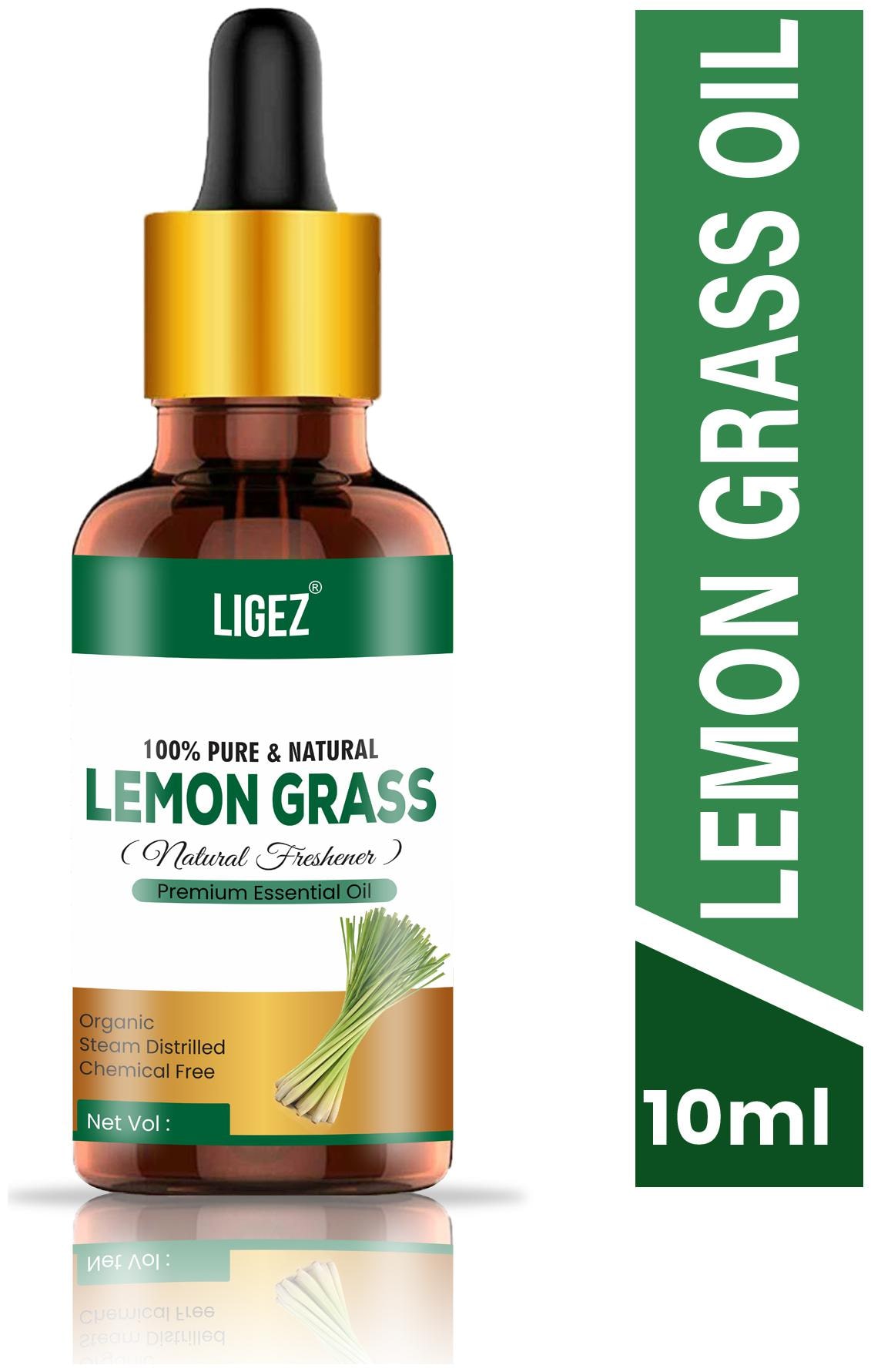 

Ligez Lemongrass Essential Oil - 10 ml 10 ml (Pack Of 1)