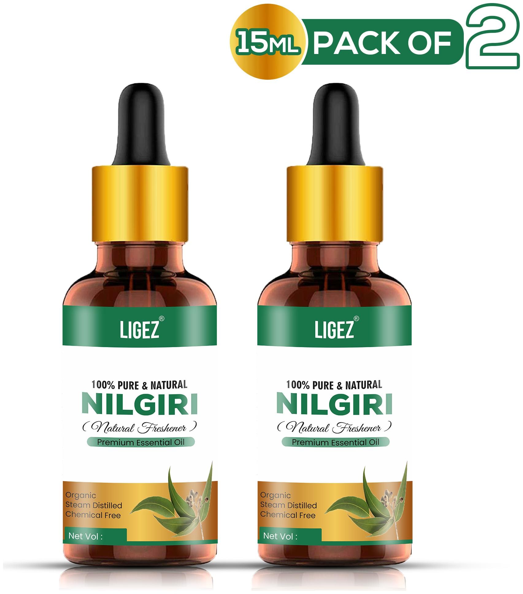 

Ligez Nilgiri Essential Oil 15 ml- (Pack of 2)