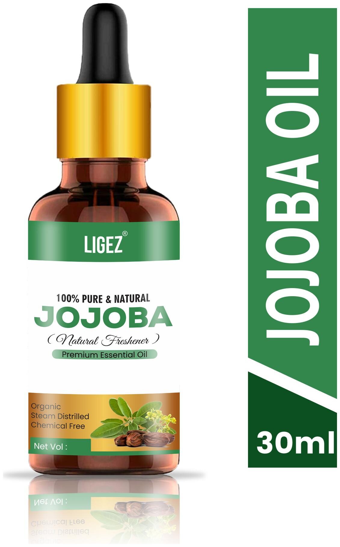 

Ligez Pure Cold Pressed Natural Unrefined Jojoba Oil 30 ml (Pack Of 1)