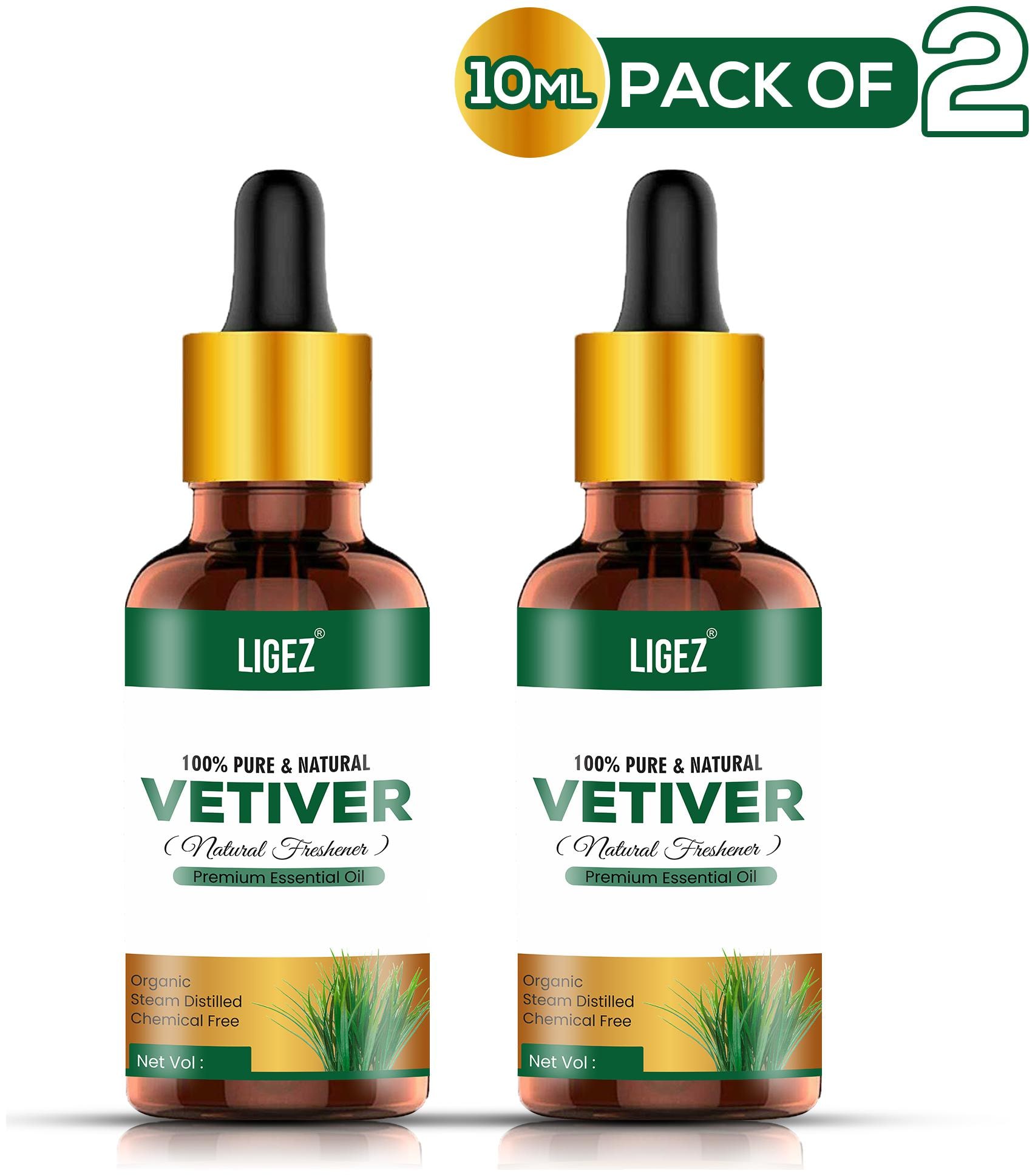 

Ligez Vetiver Pure Aroma Essential Oil 10 ml- (Pack of 2)
