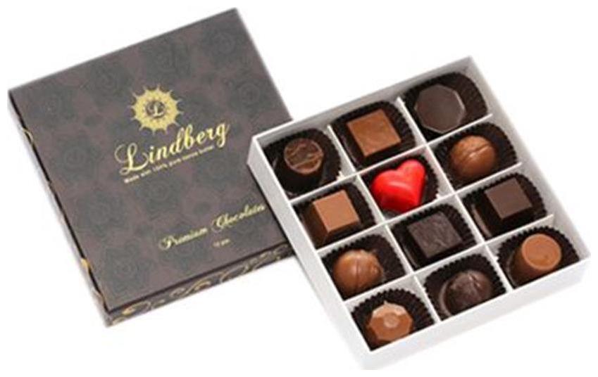 

Lindberg Assorted Gift Box - Pure Belgium Chocolate Truffles 120 g 12 pcs