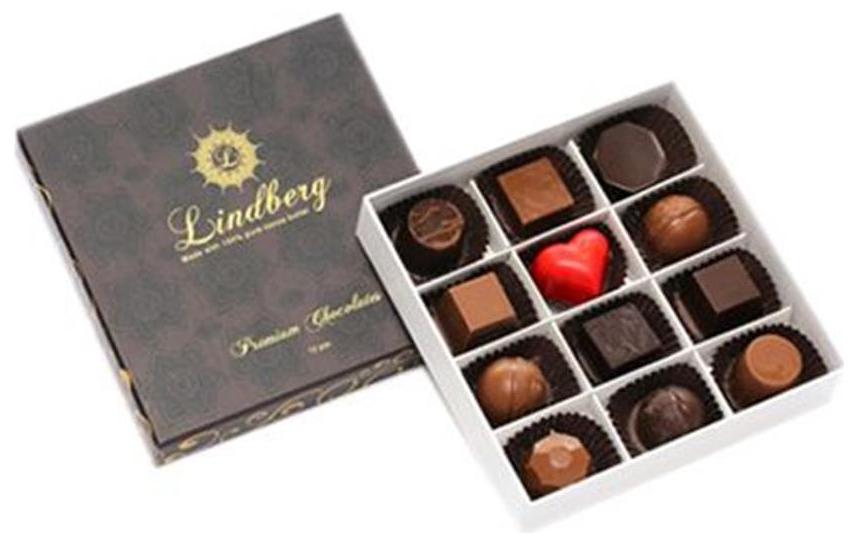 

Lindberg Assorted Gift Box - Pure Belgium Chocolate Truffles 120 g 12 pcs