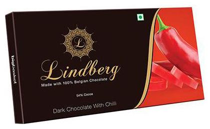 

Lindberg Chilli - Pure Belgium Dark Chocolate 50 g