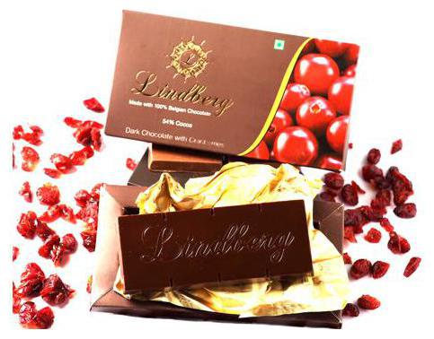 

Lindberg Dark Chocolate with Cranberries Bar - Pure Belgium 50 g