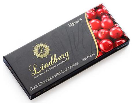 

Lindberg Dark Chocolate with Cranberries Bar 50 g