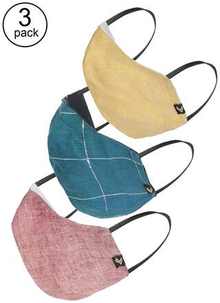 Buy Linen Club 3 Layered Reusable Outdoor Protection Mask Pack Of 3 Online At Low Prices In India Paytmmall Com If there is one natural fabric that's better than cotton, to beat the summer heat, then it is linen. buy linen club 3 layered reusable