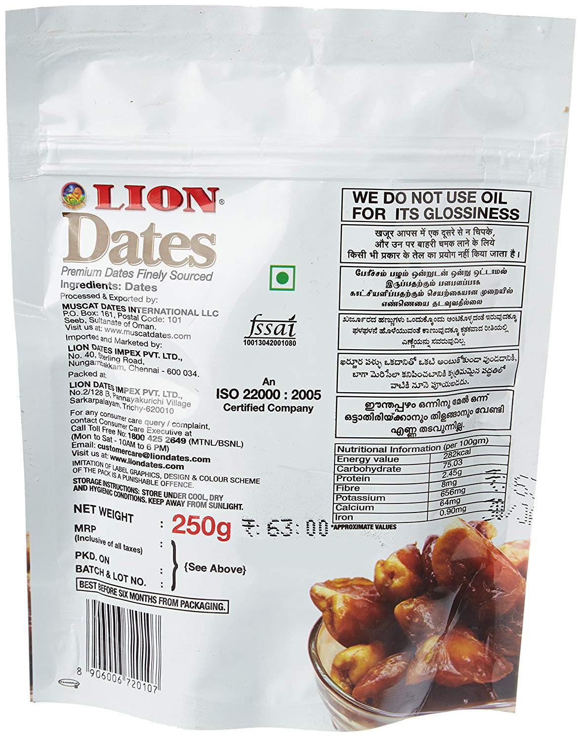 

Lion Dates 250 g