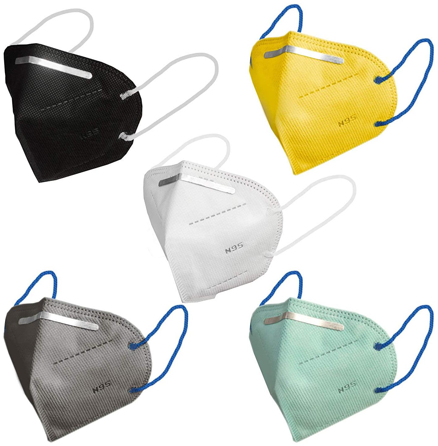 

Lioncrown Anti-Pollution Activate N95 Mask Reusable Washable Outdoor Multi Color (Pack 5)
