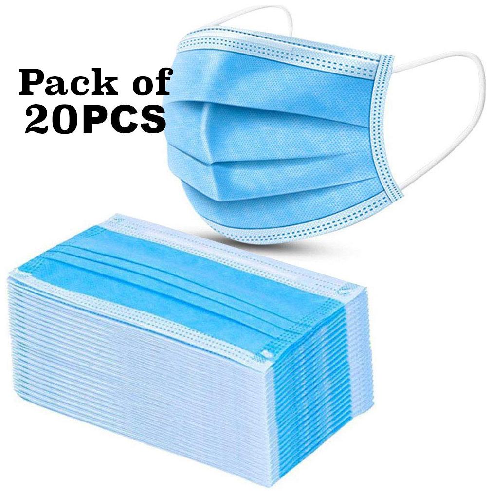 

LIRAMARK 3 Ply Face Mask With Earloop (Pack of 20)