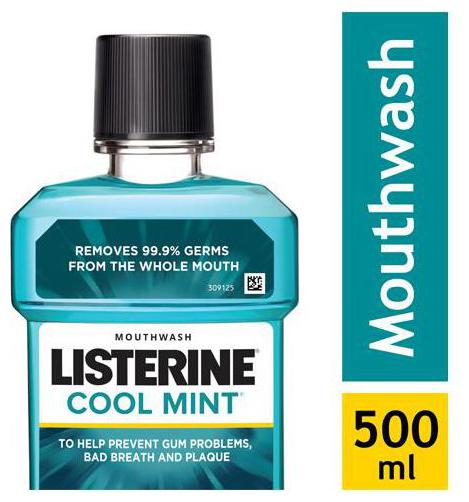 

Listerine Mouthwash Cool Mint 500 ml