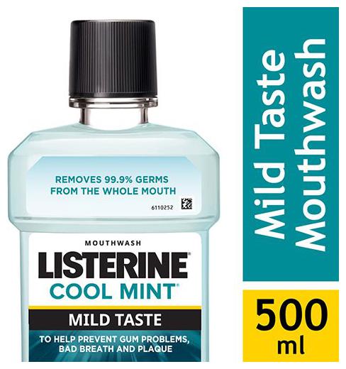 

Listerine Mouthwash - Cool Mint Mild Taste 500 ml
