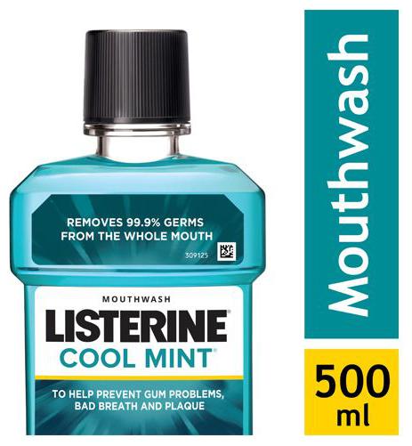 

Listerine Mouthwash Cool Mint 500 ml