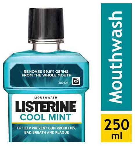 

Listerine Mouthwash Cool Mint 250 ml