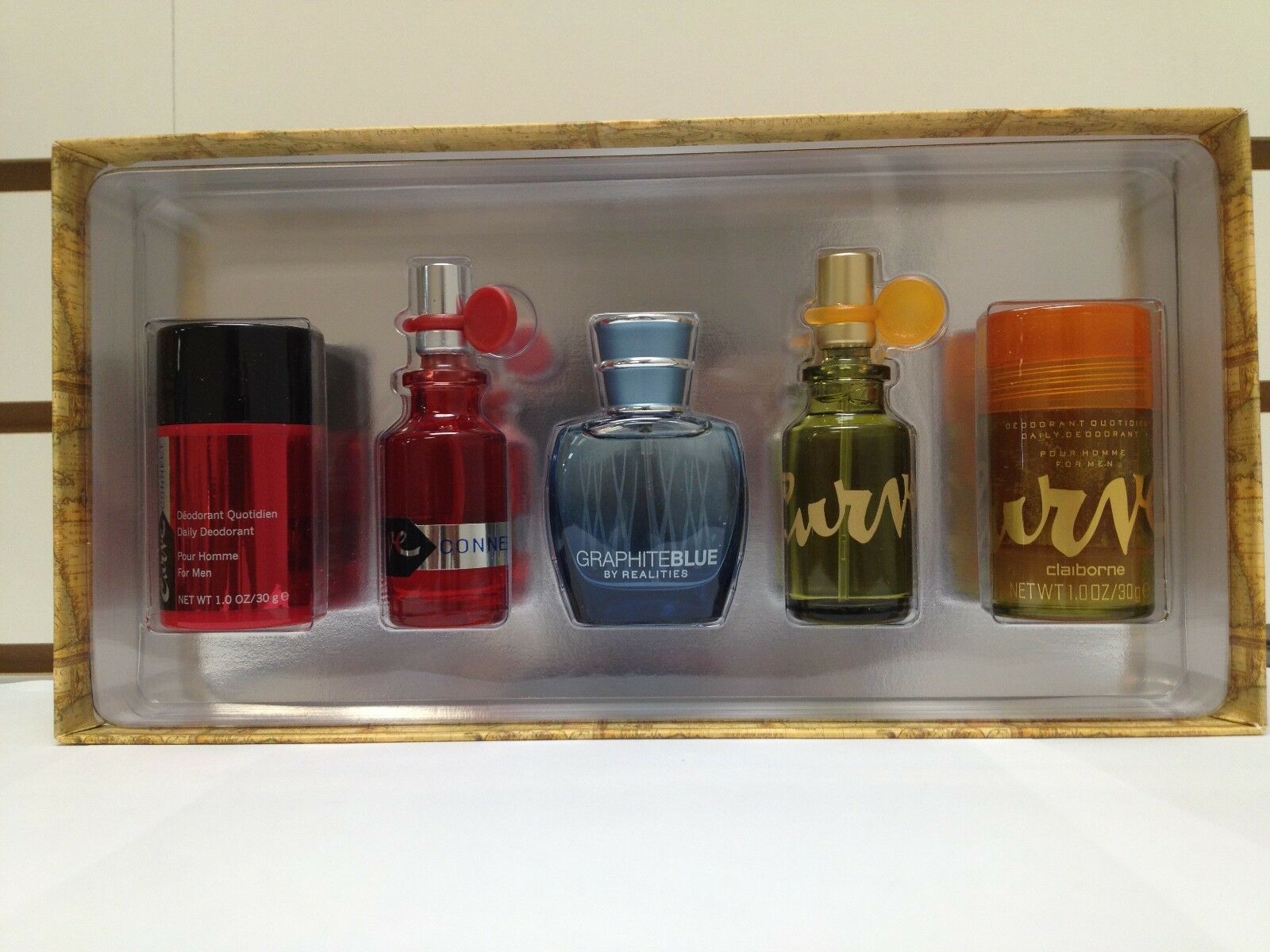 

Liz Claiborne 5 Piece Travel Set For Men 0 5 Oz Spray 0 1 Deodorant New In Box