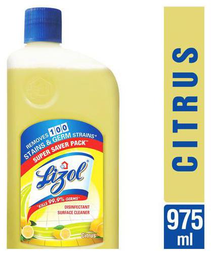 

Lizol Disinfectant Surface Cleaner - Citrus 975 ml