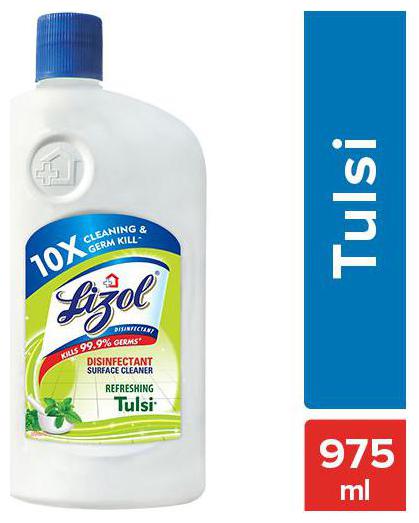 

Lizol Disinfectant Surface Floor Cleaner - Tulsi 975 ml