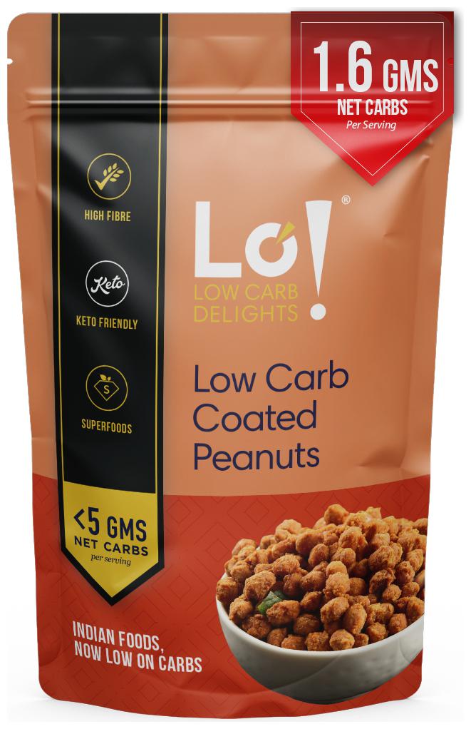 

Lo Low Carb Delights Coated Peanuts - 190 g (Pack of 1)