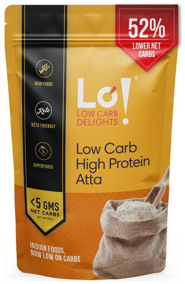 

Lo Low Carb Delights Keto Friendly High Protein Atta- 1 Kg (Pack of 1)