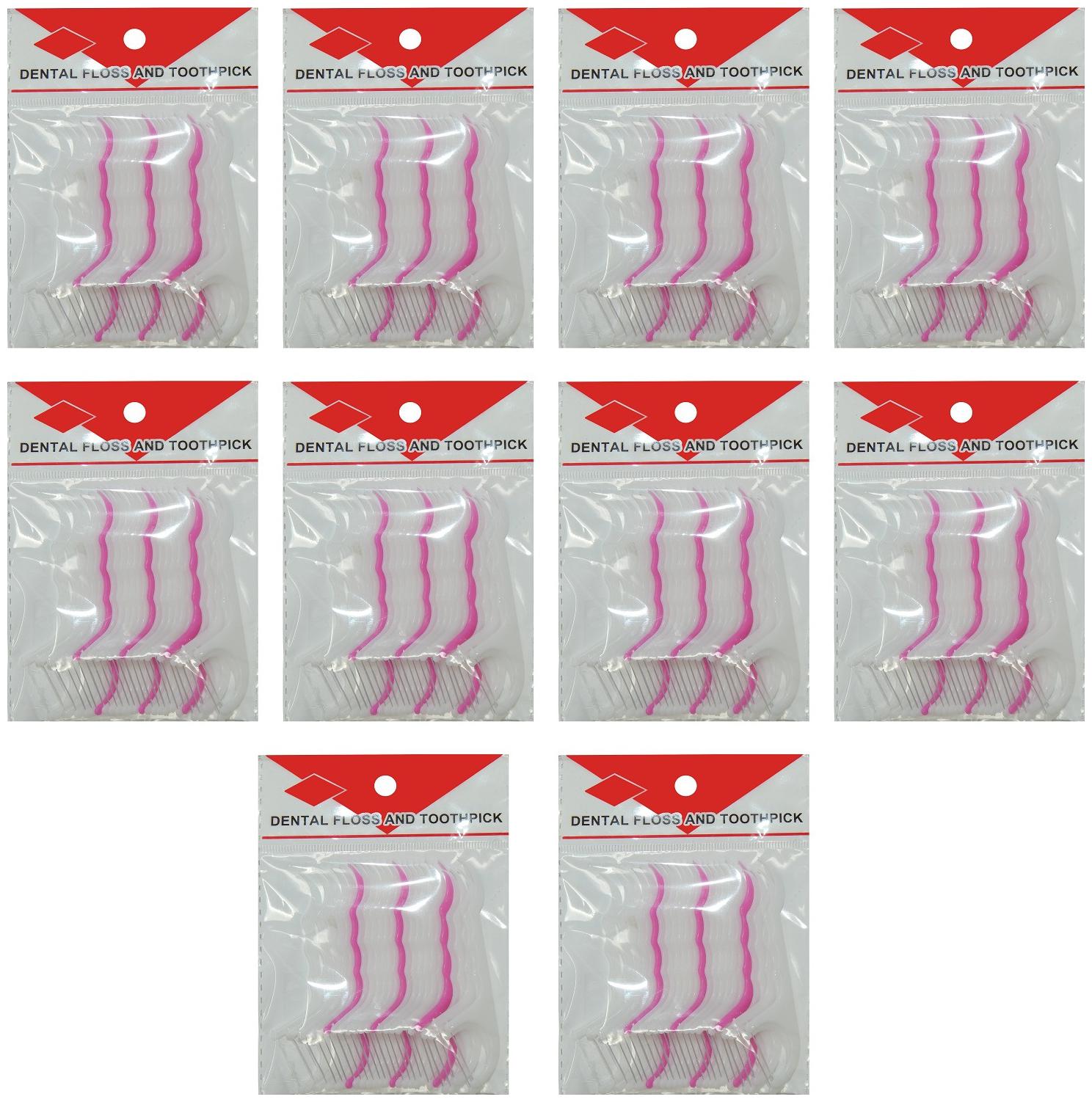 

LooMantha Dental Floss Toothpick 20pcs (Pack of 10)