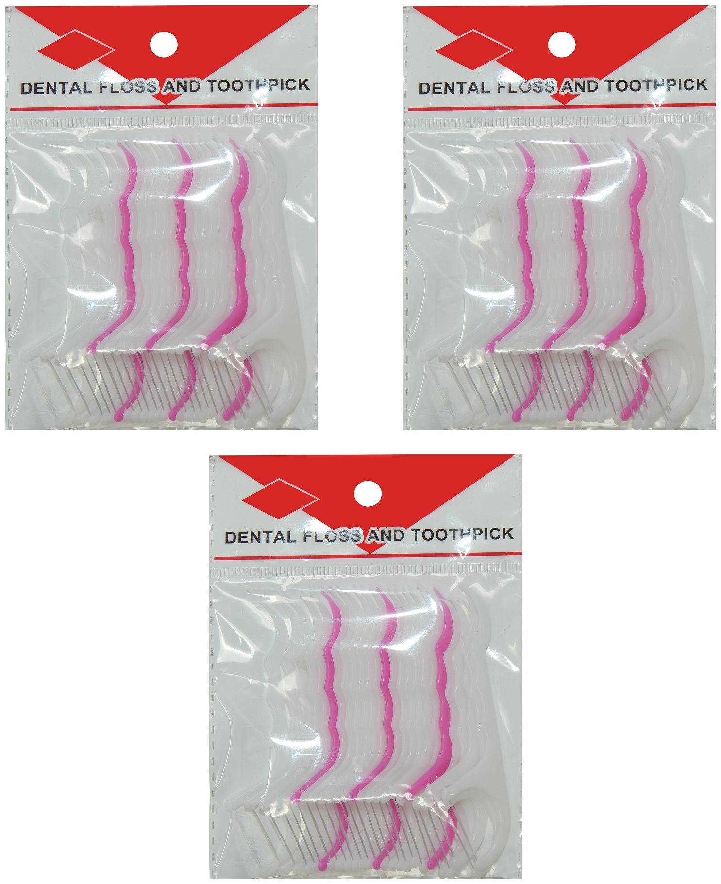 

LooMantha Dental Floss Toothpick 20pcs (Pack of 3)