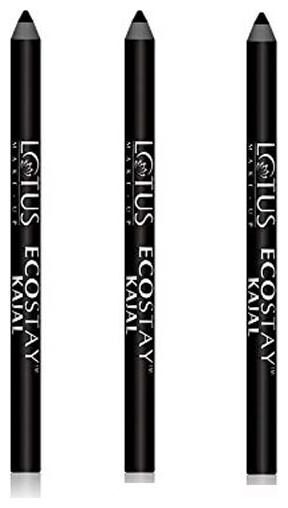 

Lotus Herbals Make up Ecosaty Kajal 1 2 g ( Pack of 3)