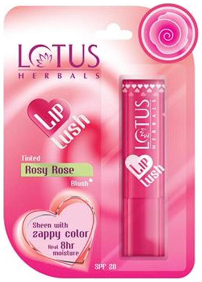 

Lotus Herbals Lip Lush Tinted Lip Balm Rosy Rose Blush