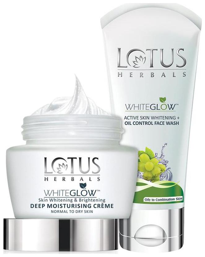

Lotus Herbals Nourishment Kit (Deep Moisturising Cream 60 g Oil Control Face Wash 50 g)